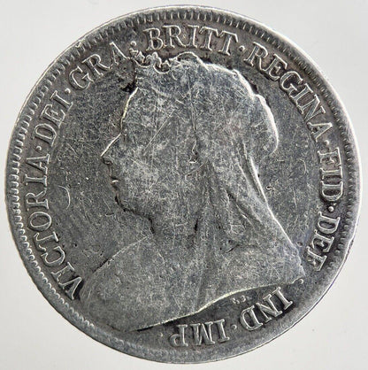 1897 Victoria Shilling Silver Coin | Collectable Grade | a5565