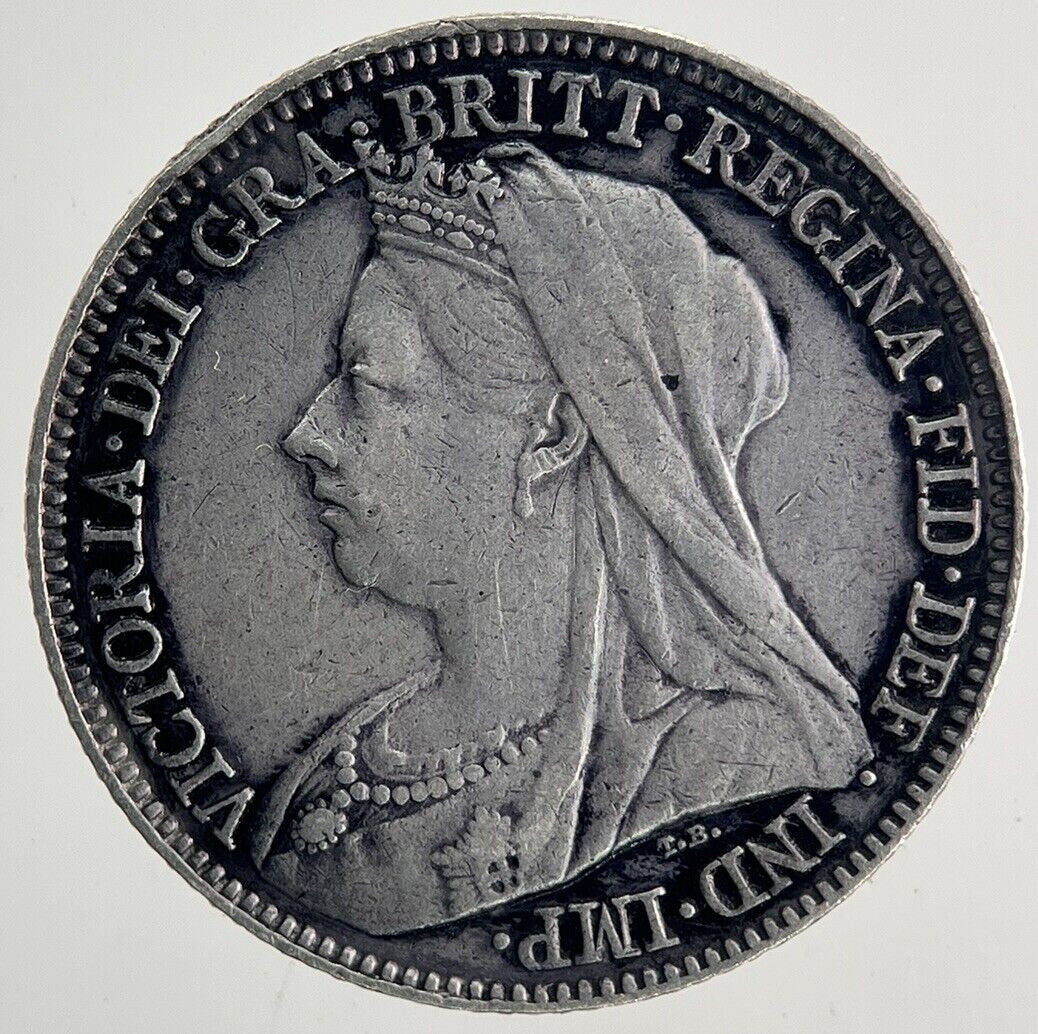 1897 Victoria Sixpence Silver Coin | Very High Grade | a9967