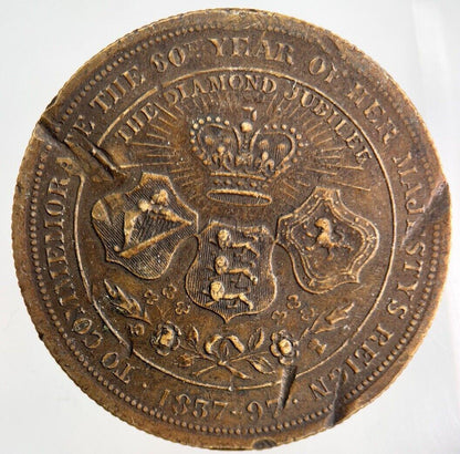 1897 Victoria Royal Family 4 Generations Token Coin Medal | Collectable Grade