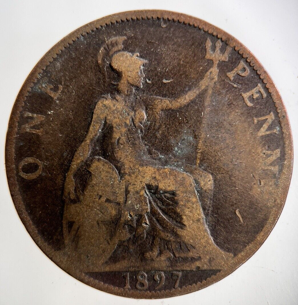 1897 Victoria One Penny Coin | Collectable Grade