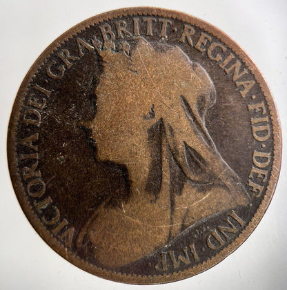 1897 Victoria One Penny Coin | Collectable Grade