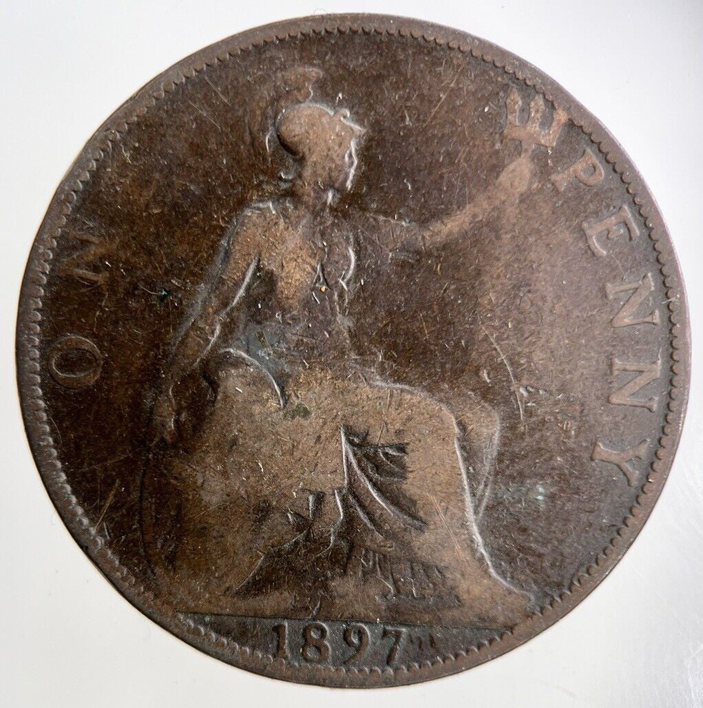 1897 Victoria One Penny Coin | Collectable Grade
