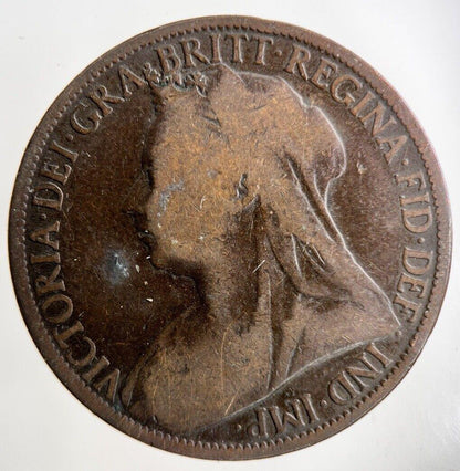 1897 Victoria One Penny Coin | Collectable Grade