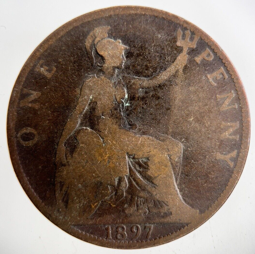 1897 Victoria One Penny Coin | Collectable Grade