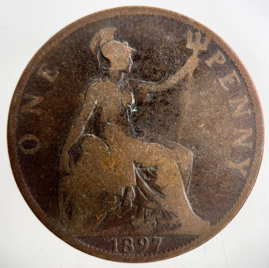 1897 Victoria One Penny Coin | Collectable Grade