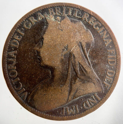 1897 Victoria One Penny Coin | Collectable Grade