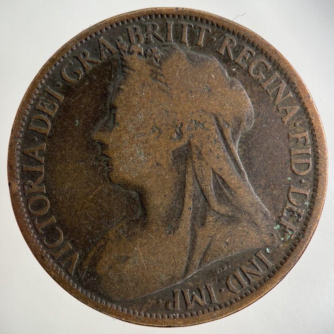 1897 Victoria One Penny Coin | Collectable Grade