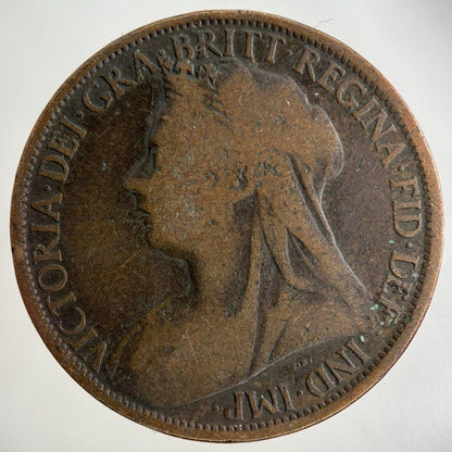 1897 Victoria One Penny Coin | Collectable Grade