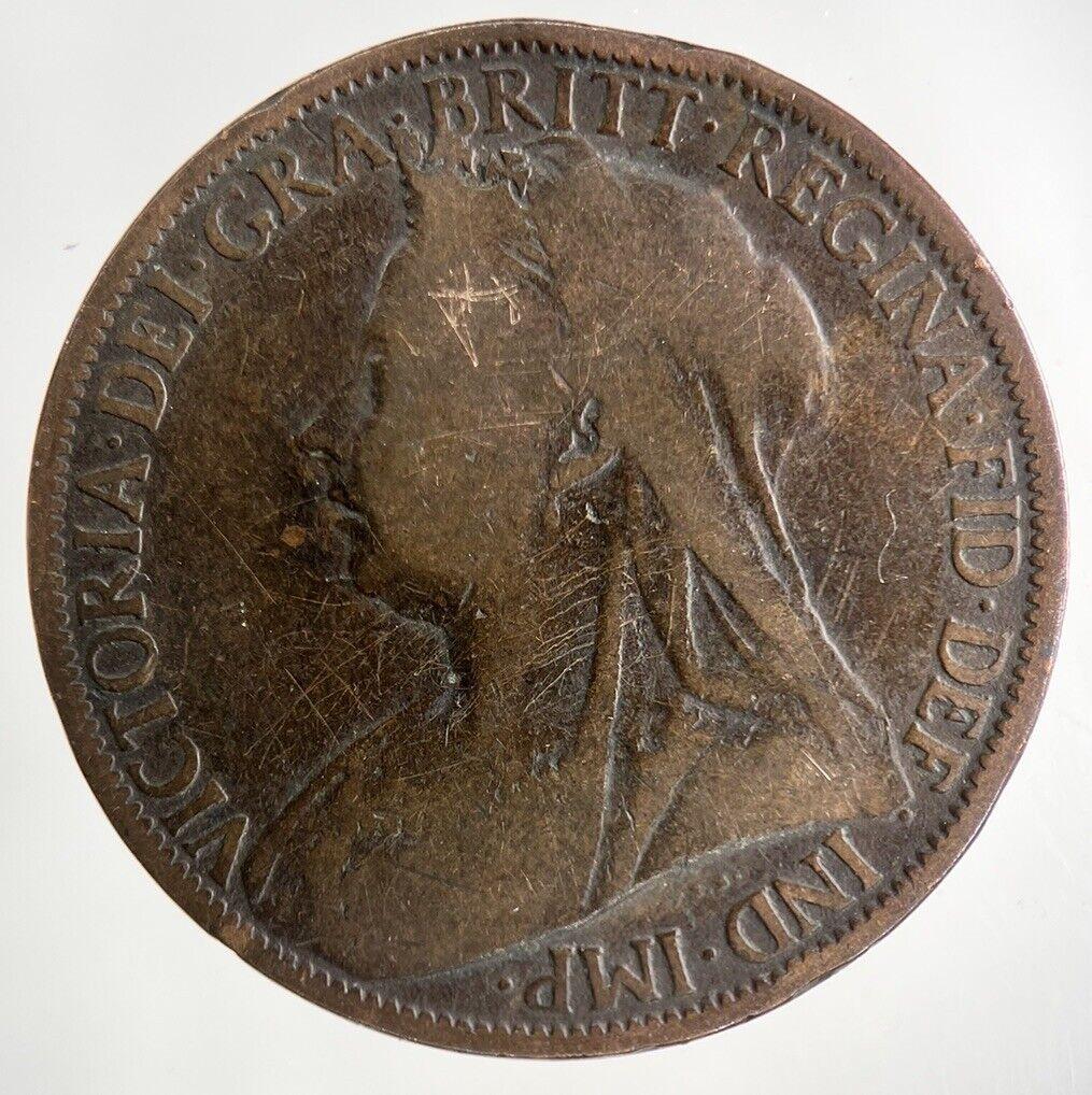 1897 Victoria One Penny Coin | Collectable Grade