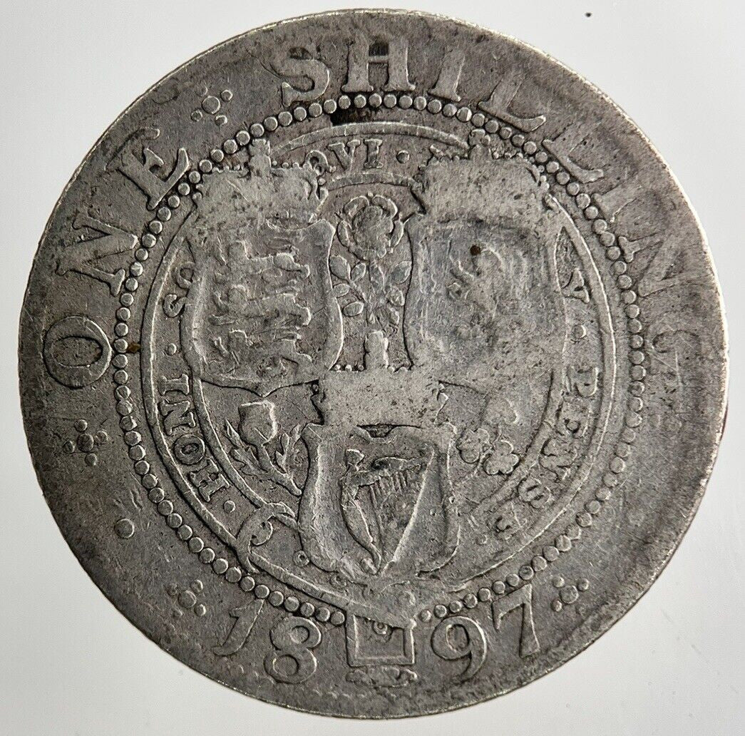 1897 Victoria Shilling Silver Coin | Collectable Grade