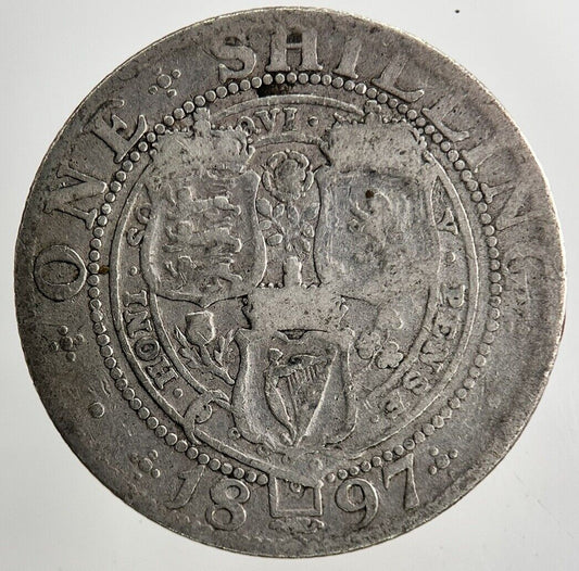 1897 Victoria Shilling Silver Coin | Collectable Grade