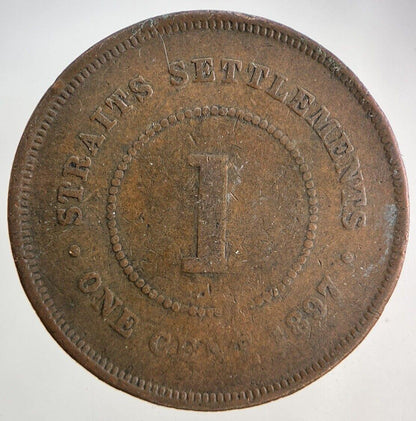 1897 Victoria Straits Settlements 1 Cent Coin | Collectable Grade