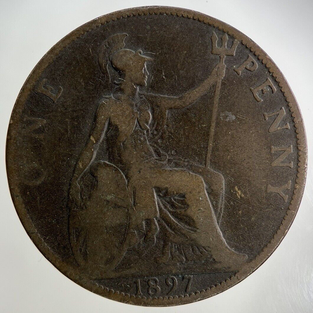 1897 Victoria One Penny Coin | Collectable Grade