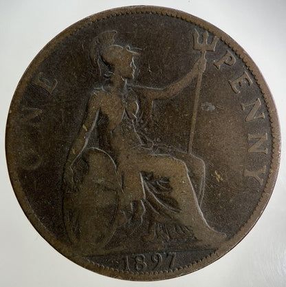 1897 Victoria One Penny Coin | Collectable Grade