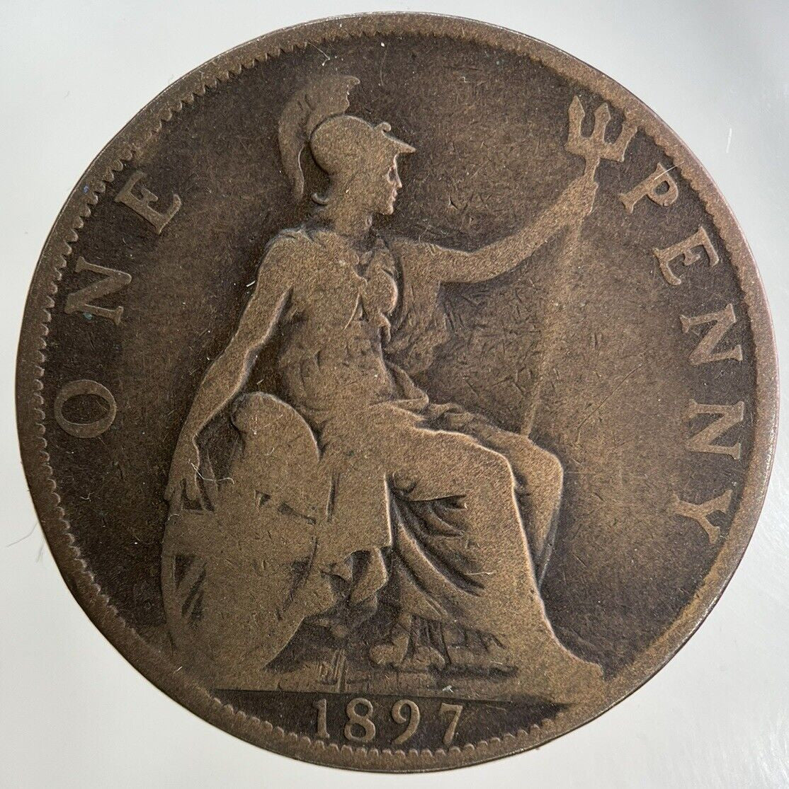 1897 Victoria One Penny Coin | Collectable Grade