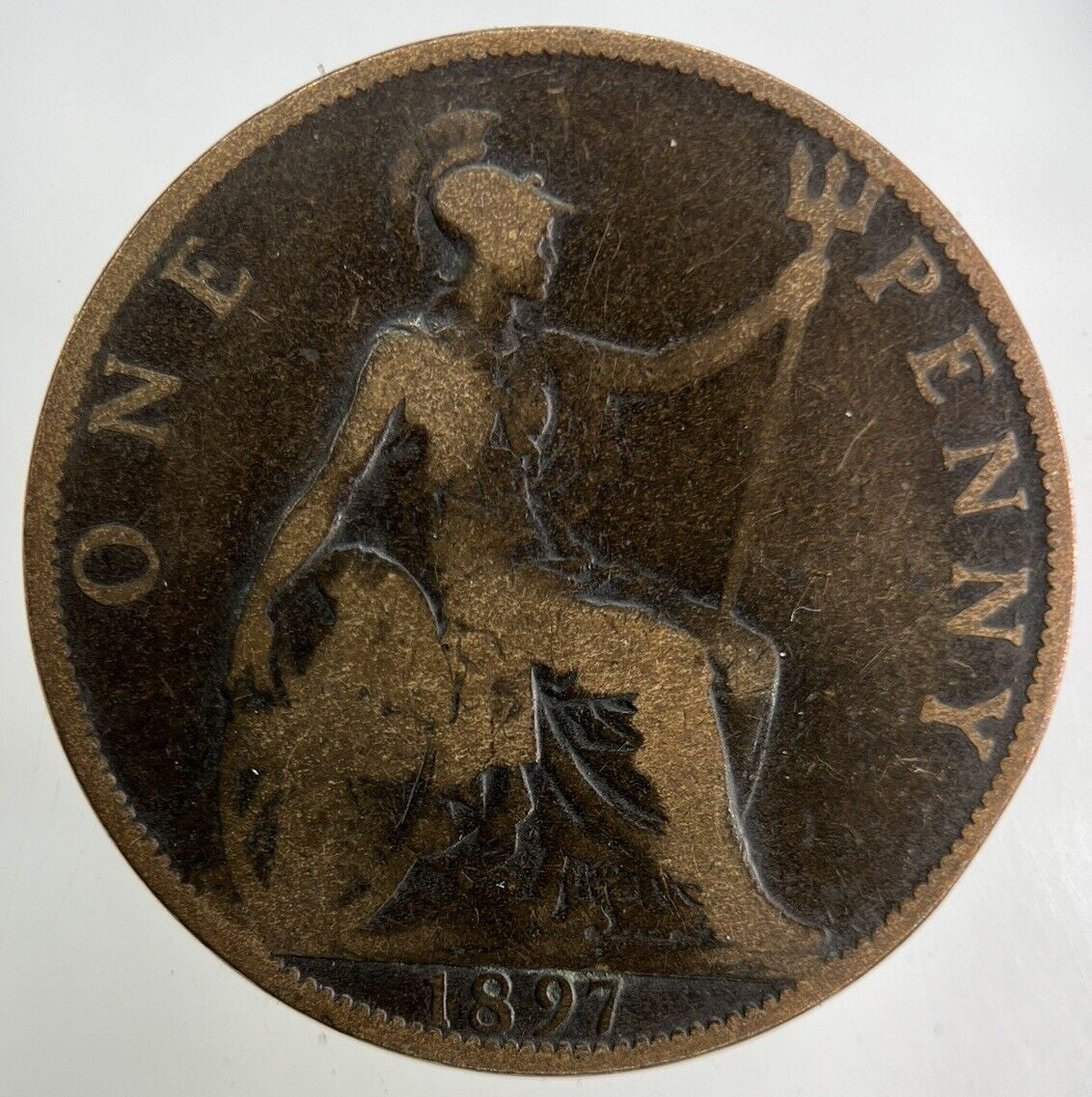 1897 Victoria One Penny Coin | Collectable Grade