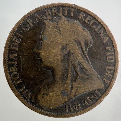 1897 Victoria One Penny Coin | Collectable Grade
