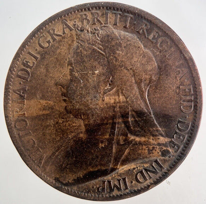 1897 Victoria One Penny Coin | Collectable Grade