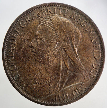 1897 Victoria One Penny Coin | Fine Collectable Grade