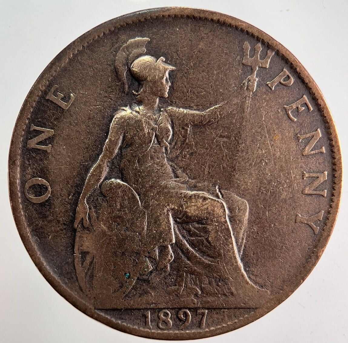 1897 Victoria One Penny Coin | Fine Collectable Grade