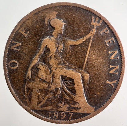 1897 Victoria One Penny Coin | Collectable Grade