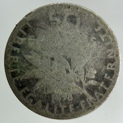 1898 France 50 Centimes Silver Coin | Collectable Grade