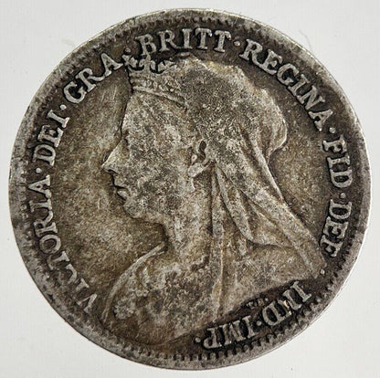 1897 Victoria Threepence Silver Coin | Fine Collectable Grade | a8778