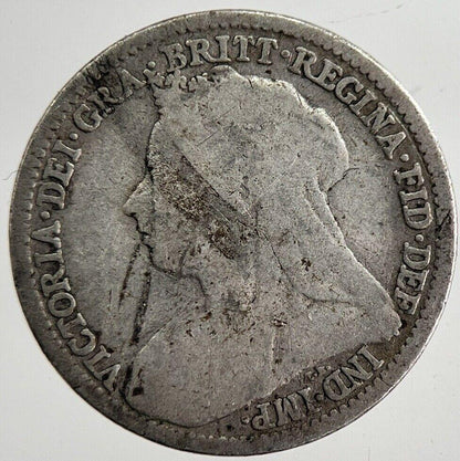 1897 Victoria Threepence Silver Coin | Collectable Grade | a8843