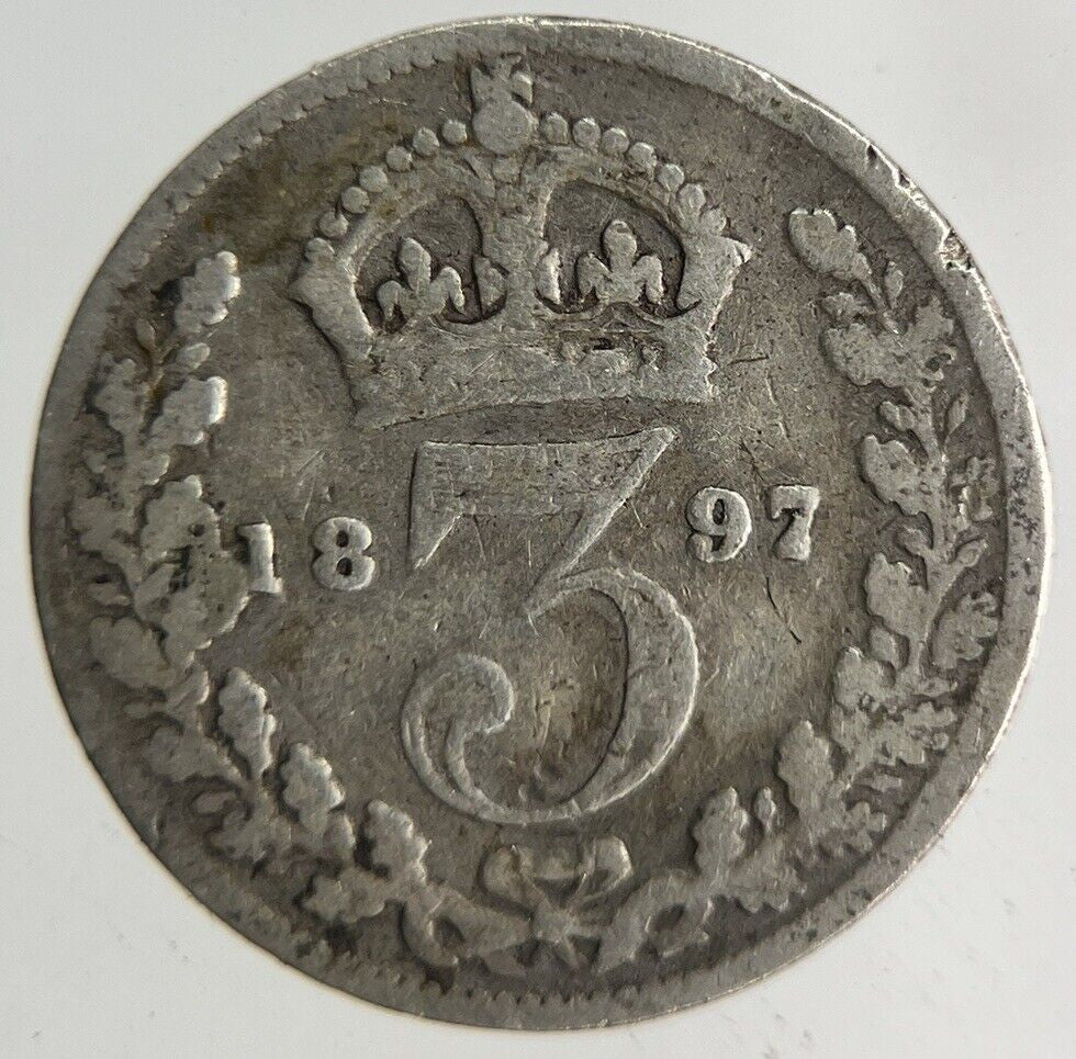 1897 Victoria Threepence Silver Coin | Collectable Grade