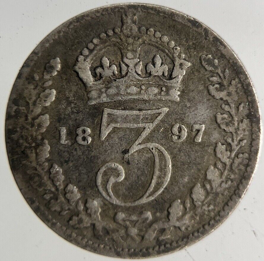1897 Victoria Threepence Silver Coin | Collectable Grade