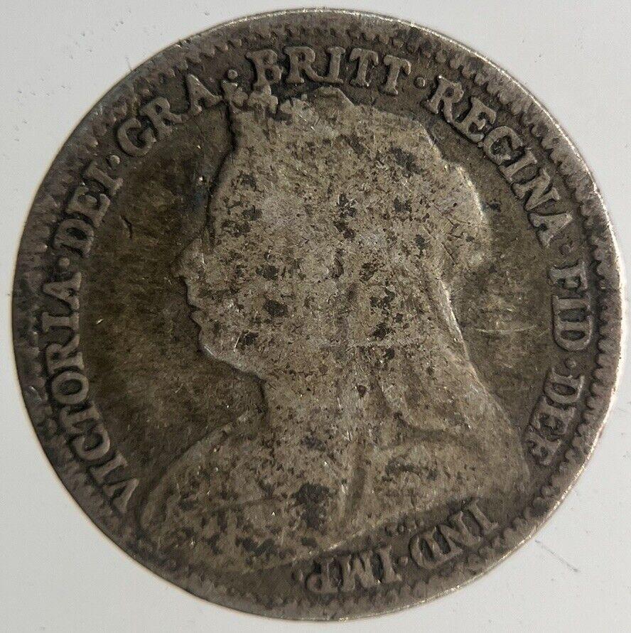 1897 Victoria Threepence Silver Coin | Collectable Grade