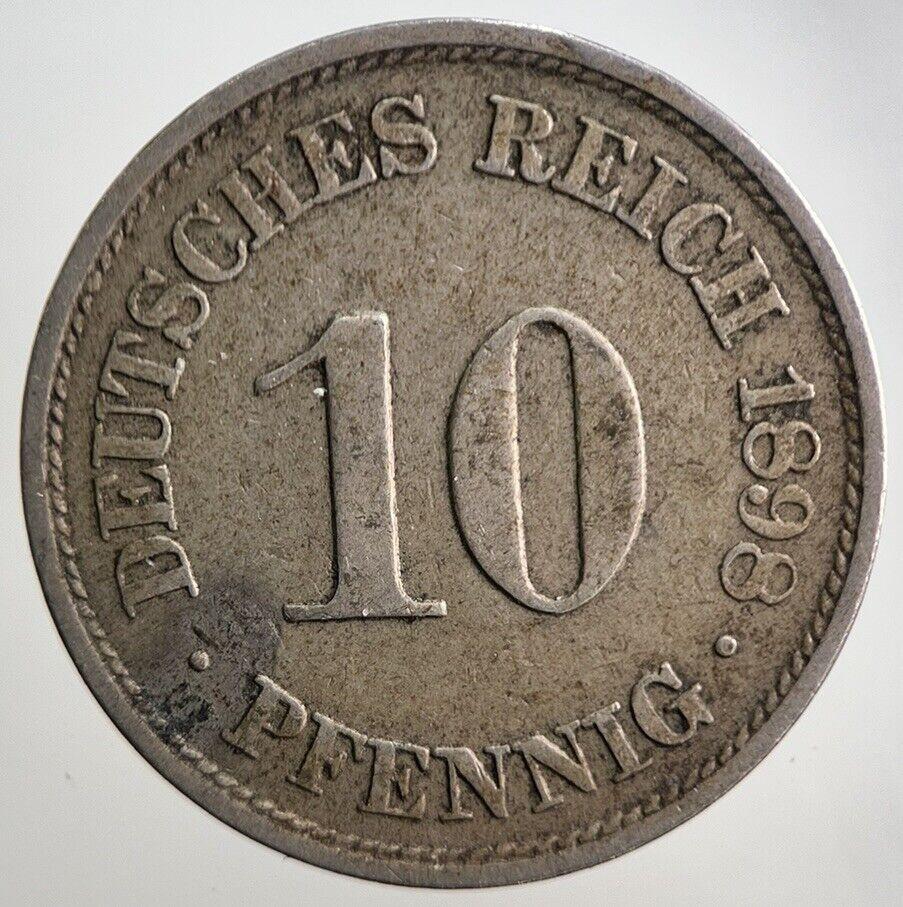 1898 Germany 10 Pfennig Coin | Collectable Grade | a3091
