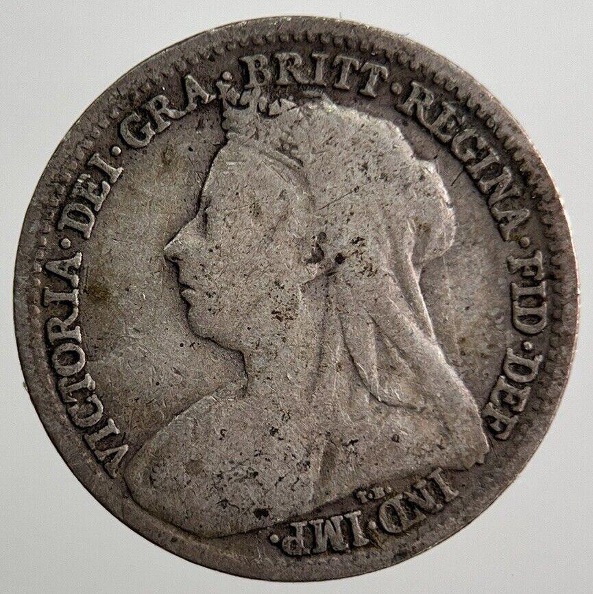 1897 Victoria Threepence Silver Coin | Fine Collectable Grade | a7213