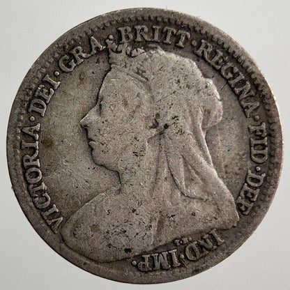 1897 Victoria Threepence Silver Coin | Fine Collectable Grade | a7213