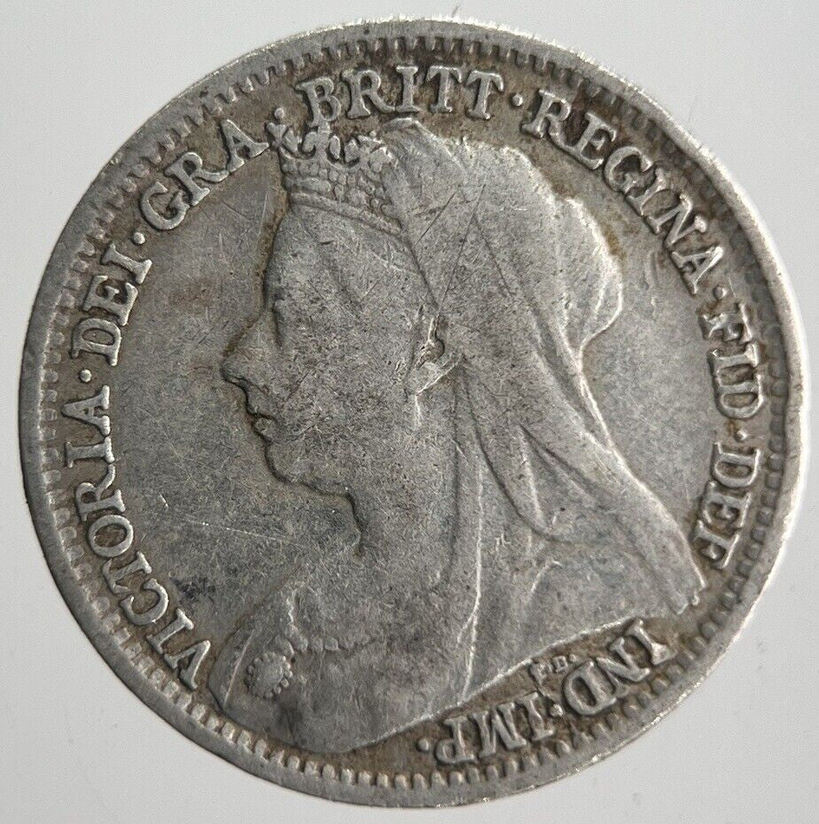 1897 Victoria Threepence Silver Coin | Collectable Grade | a4554