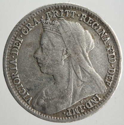 1897 Victoria Threepence Silver Coin | Collectable Grade | a4554