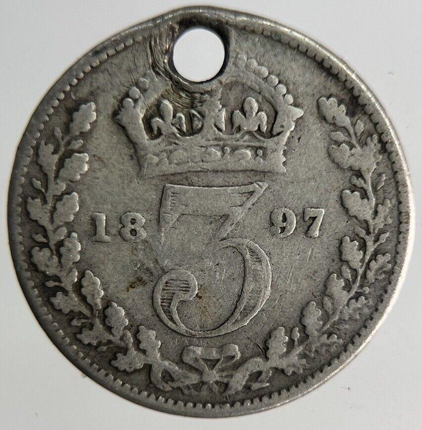 1897 Victoria Threepence Silver Coin | Collectable Grade