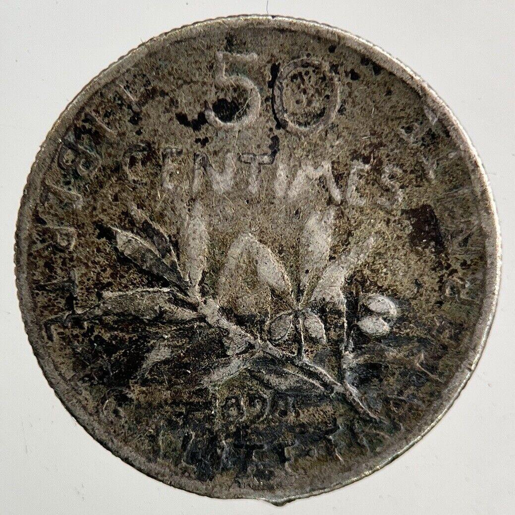 1898 France 50 Centimes Silver Coin | Collectable Grade