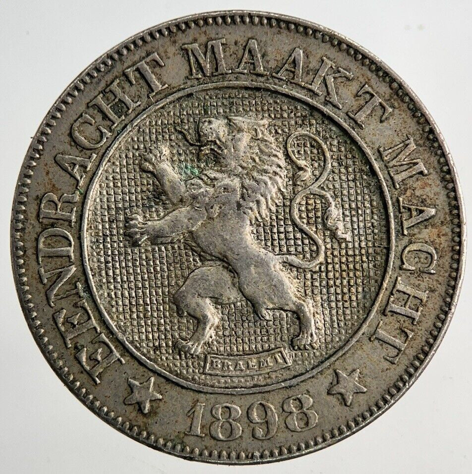 1898 Belgium 10 Centimes Coin | Fine Collectable Grade