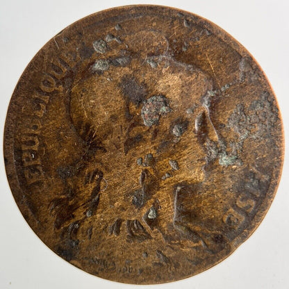 1898 France 5 Centimes Coin | Collectable Grade