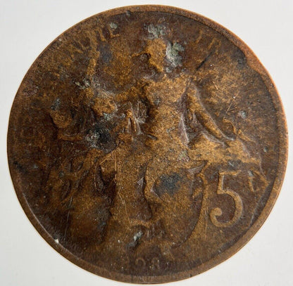 1898 France 5 Centimes Coin | Collectable Grade