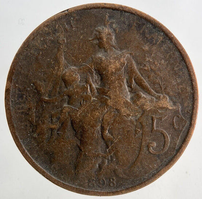 1898 France 5 Centimes Coin | Collectable Grade