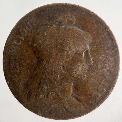 1898 France 5 Centimes Coin | Fair Grade