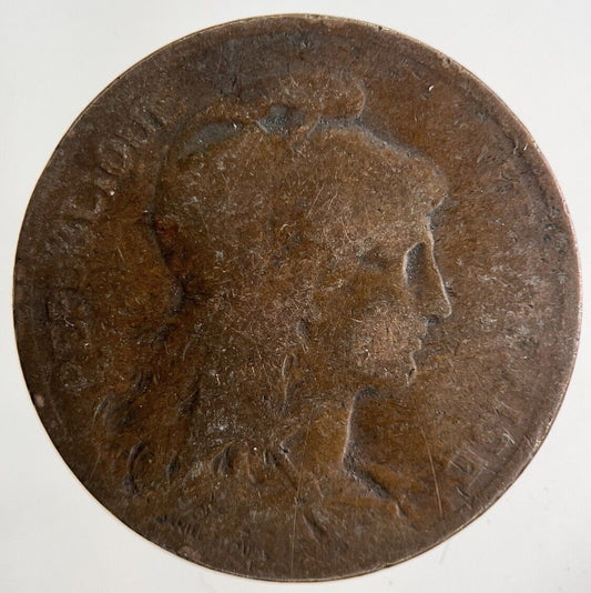 1898 France 5 Centimes Coin | Fair Grade