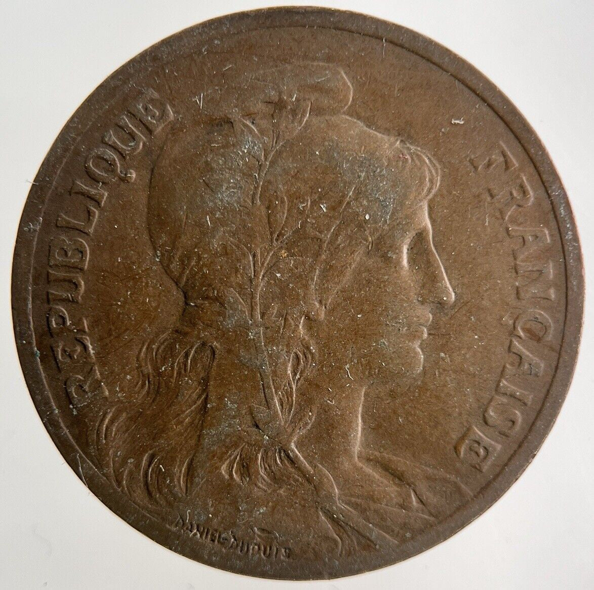 1898 France 5 Centimes Coin | Fine Collectable Grade