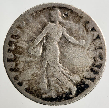 1898 France 50 Centimes Silver Coin | Fair Grade