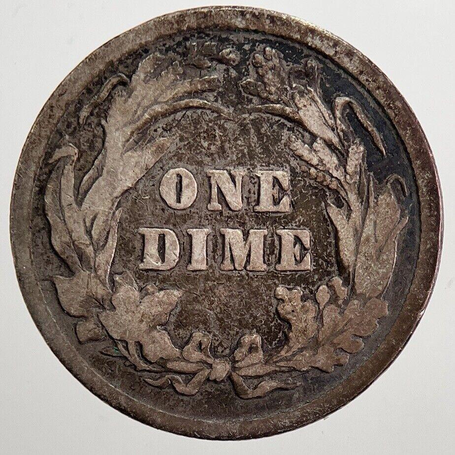 1898 US USA Barber One 1 Dime Silver Coin | Collectable Grade | a5634