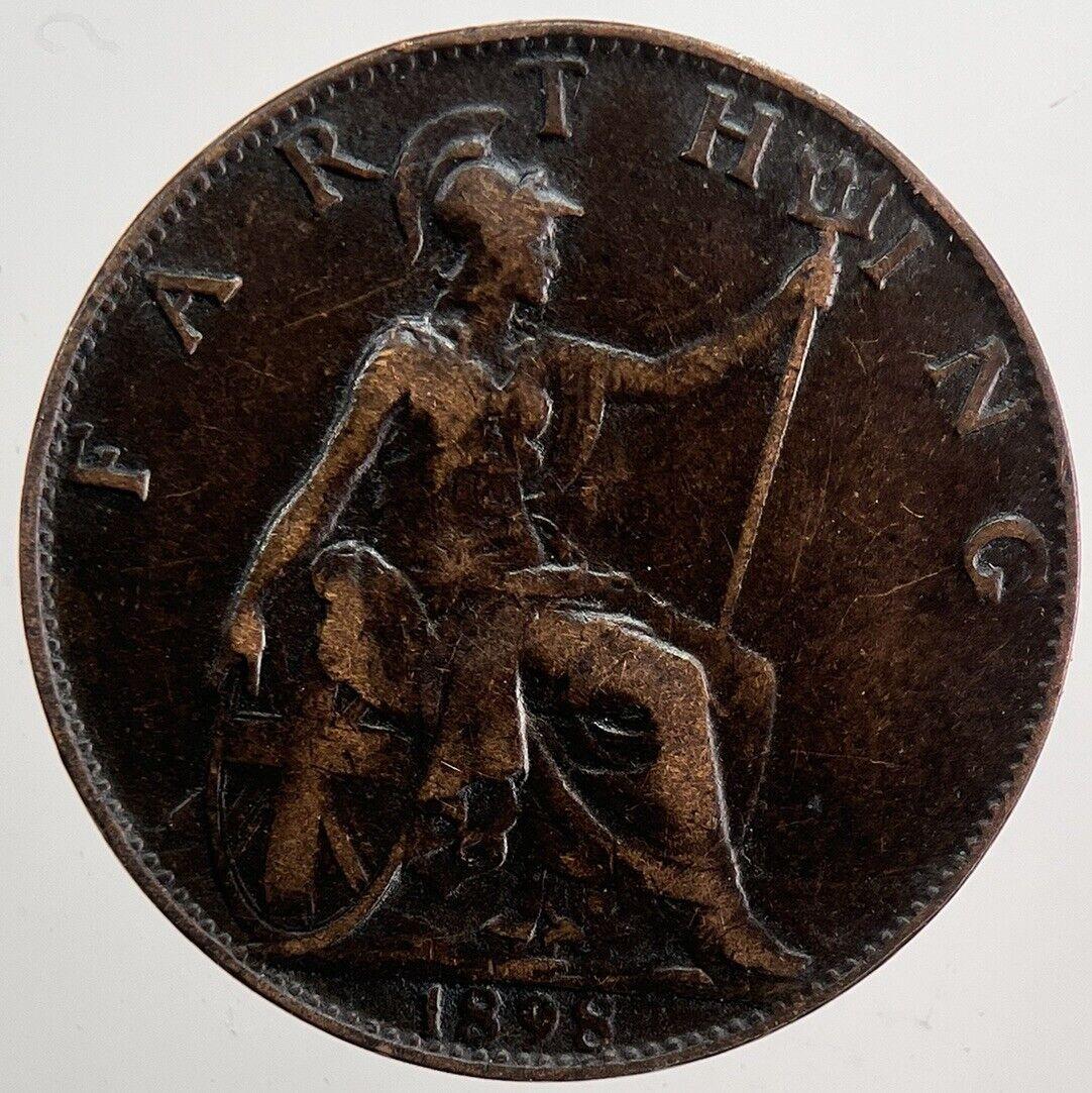 1898 Victoria Farthing Coin | Very High Grade | a5829