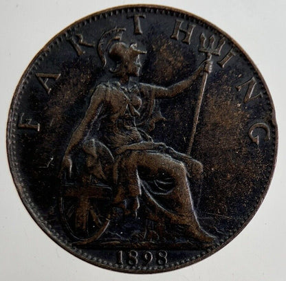 1898 Victoria Farthing Coin | Fine Collectable Grade | a8892