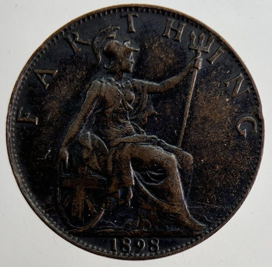 1898 Victoria Farthing Coin | Fine Collectable Grade | a8892